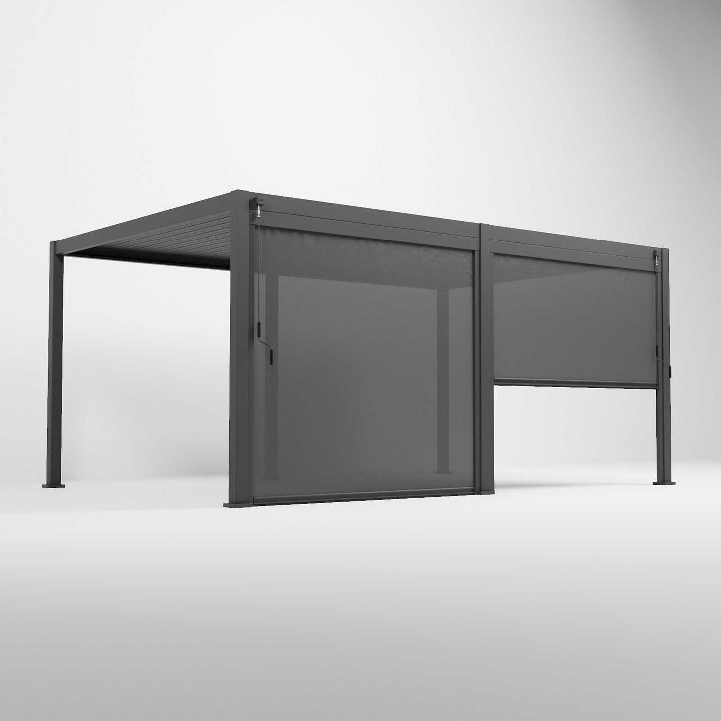 Nova - Titan 2.6m Pergola Pull Down Screen, Grey