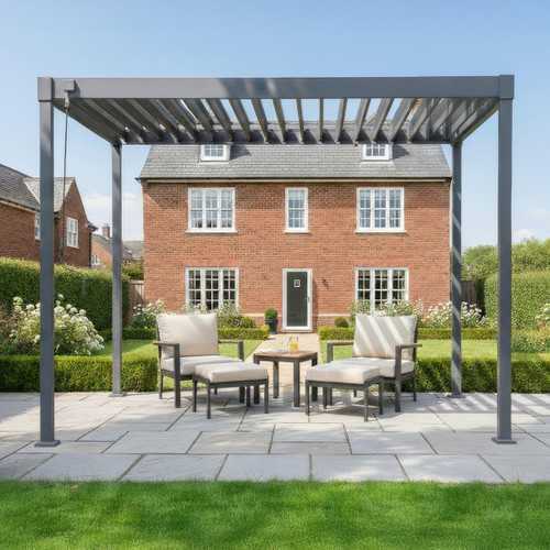 Nova - Luna Pergola 4m x 3m, Grey