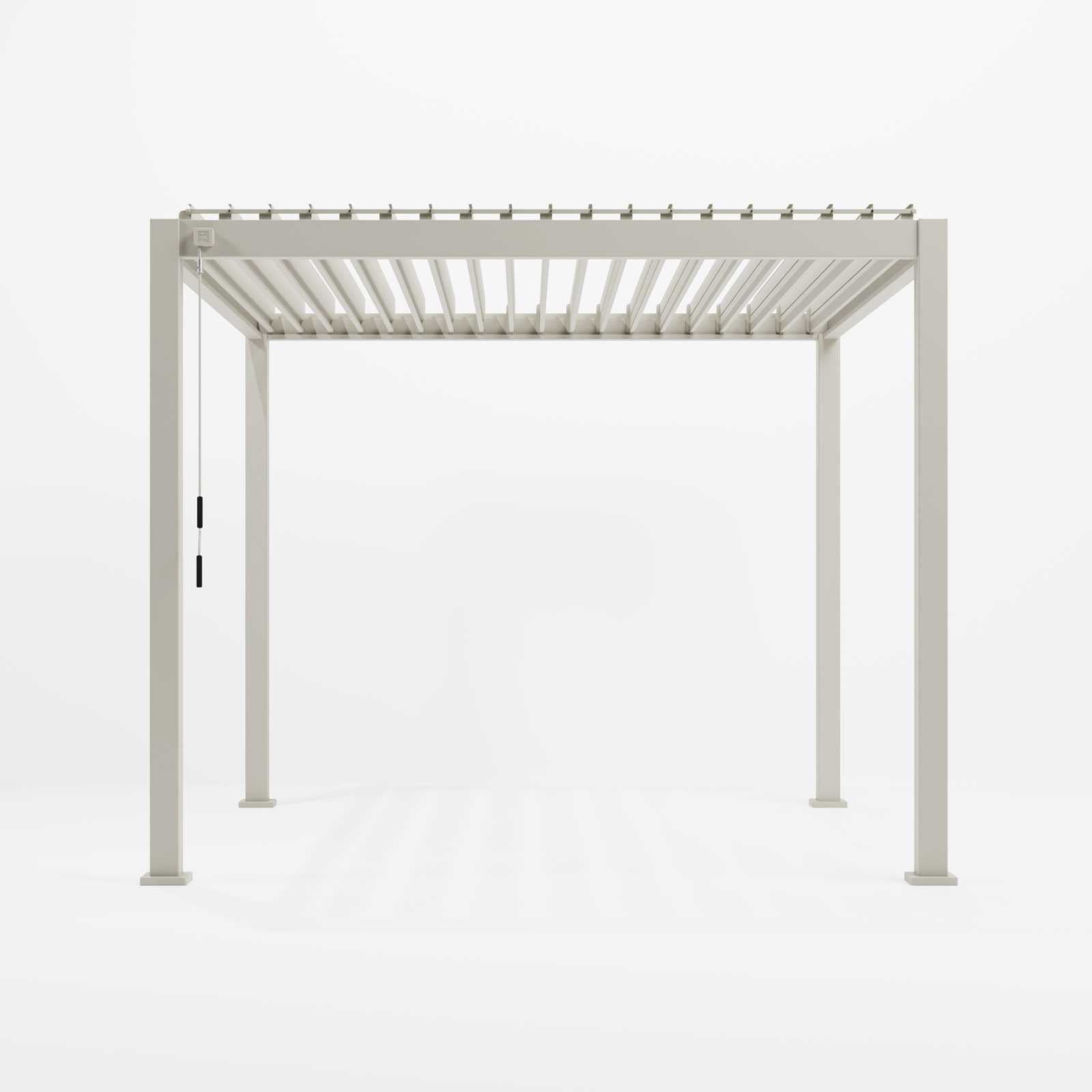 Nova - Titan Aluminium Pergola 3m Square, Pebble – RAKE Online