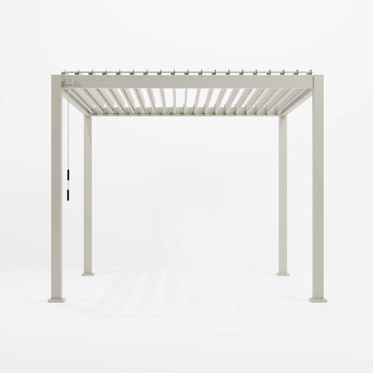 Nova - Titan Aluminium Pergola 3m Square, Pebble
