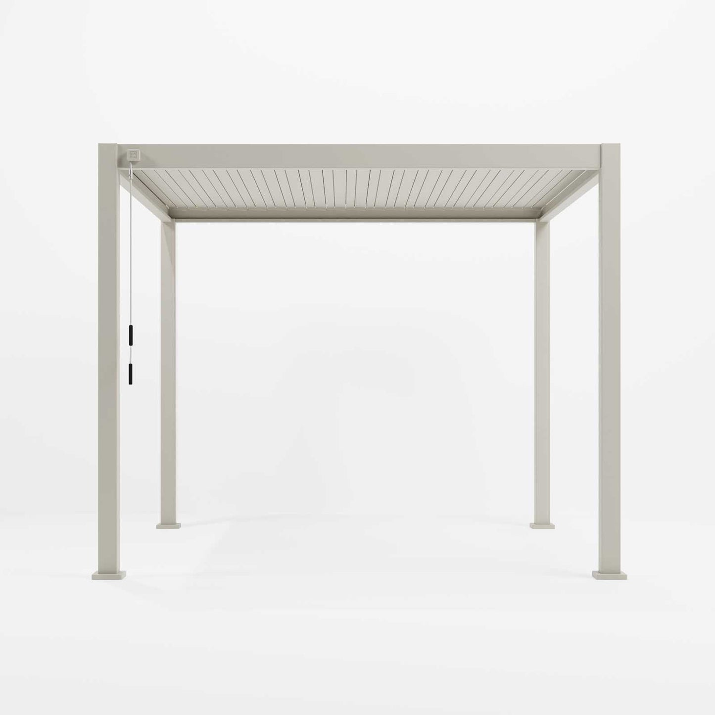 Nova - Titan Aluminium Pergola 3m Square, Pebble