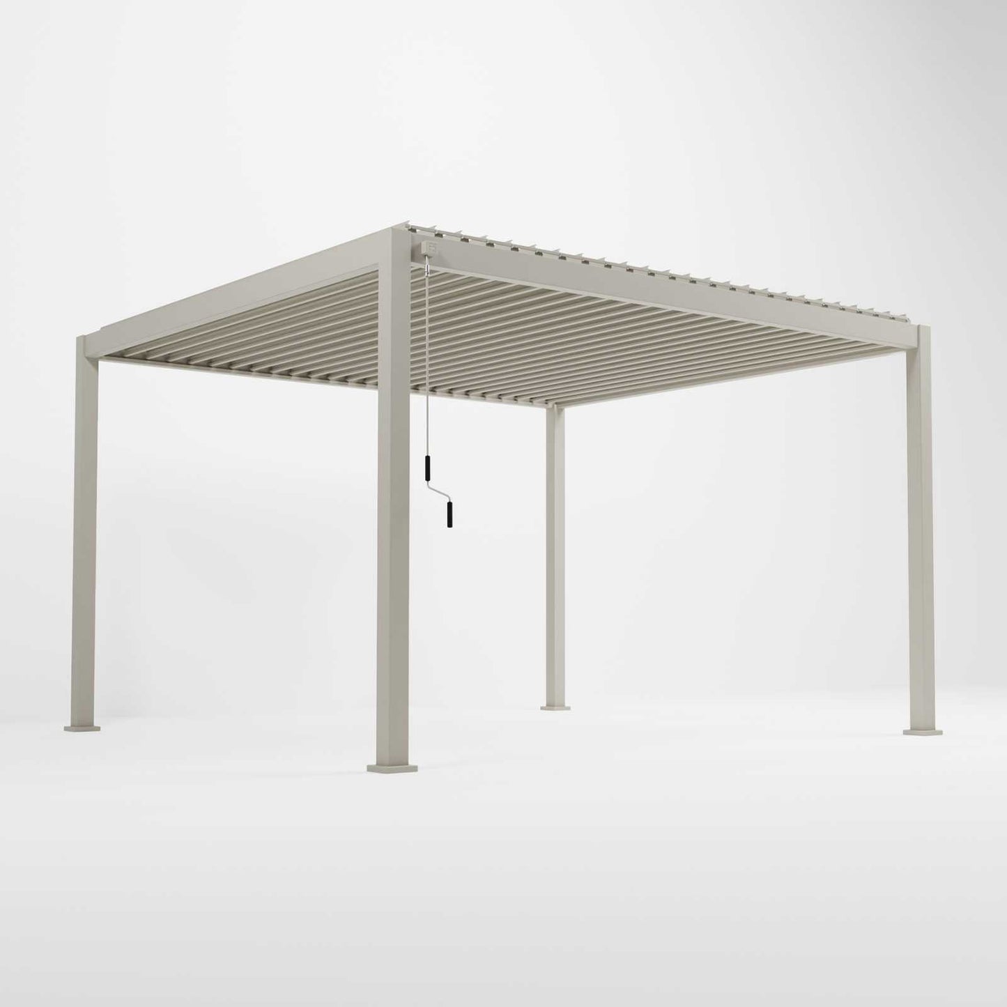 Nova - Titan Aluminium Pergola 3.6m x 3m Rectangular, Pebble
