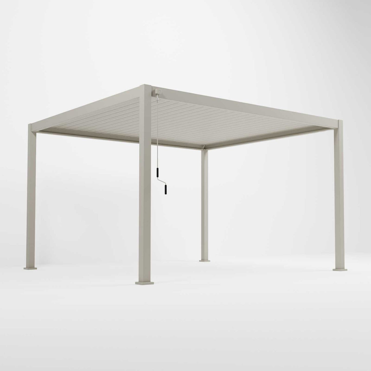 Nova - Titan Aluminium Pergola 3.6m x 3m Rectangular, Pebble