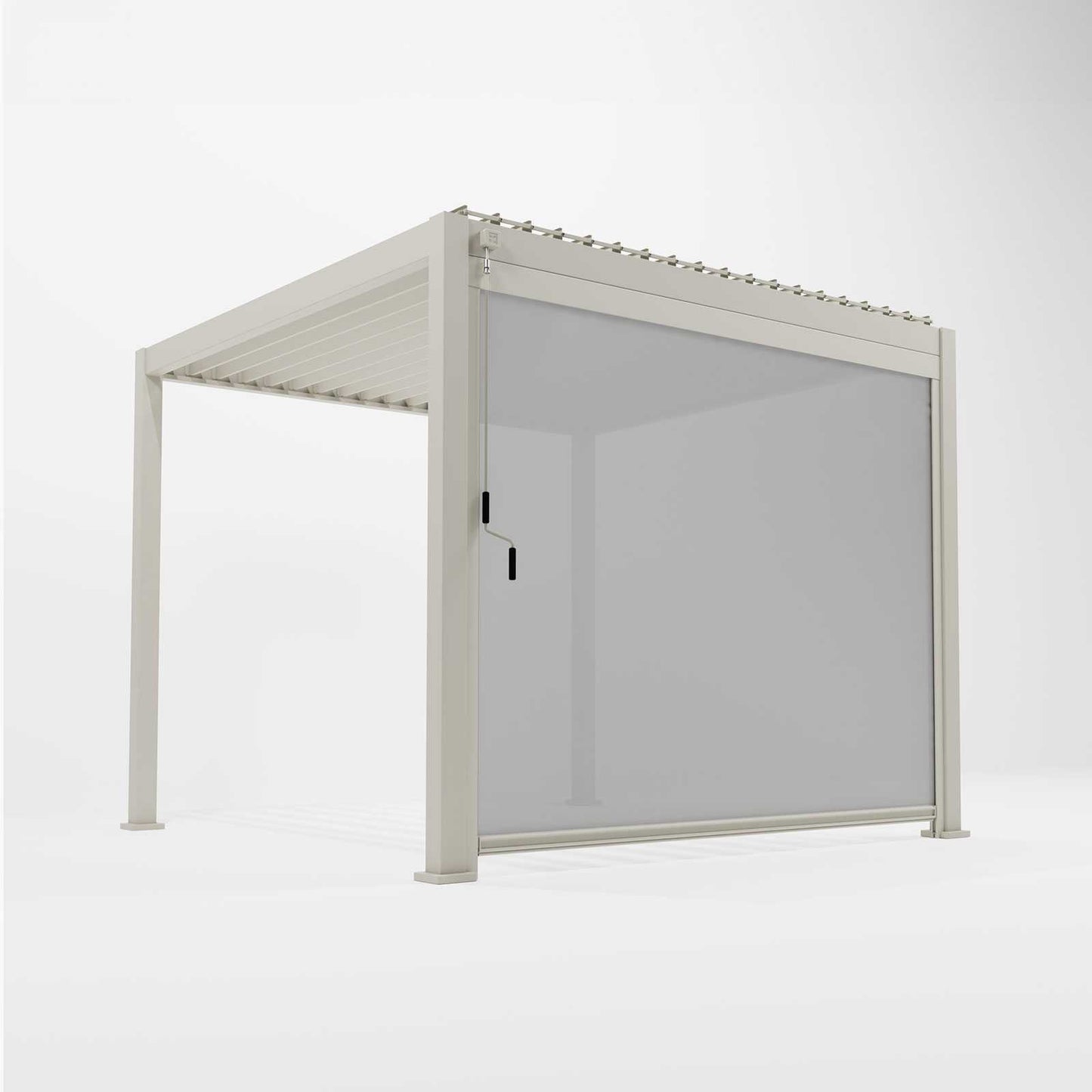 Nova - Titan 3.6m Pergola Pull Down Screen, Pebble