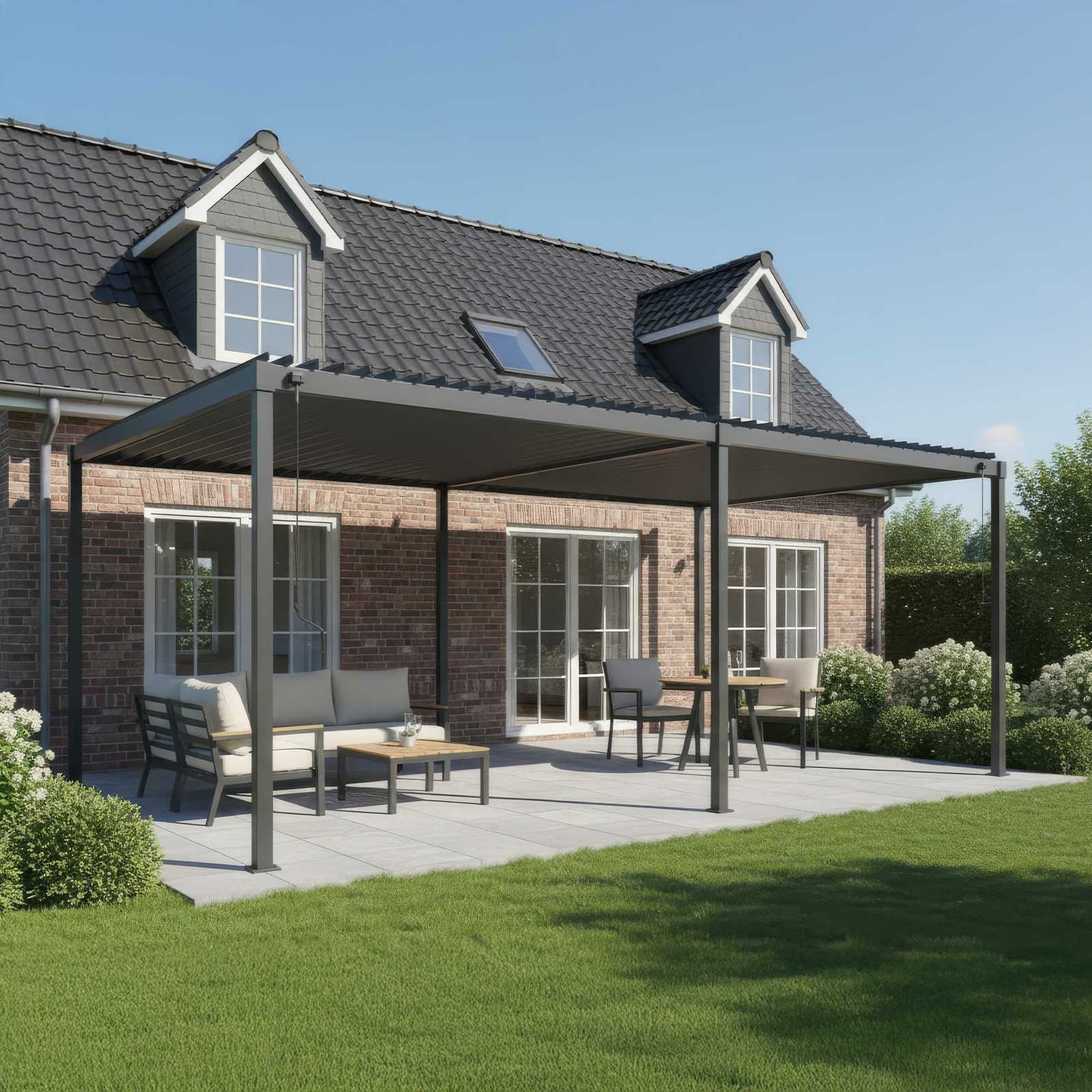 Nova - Luna Pergola 6m x 3m, Grey