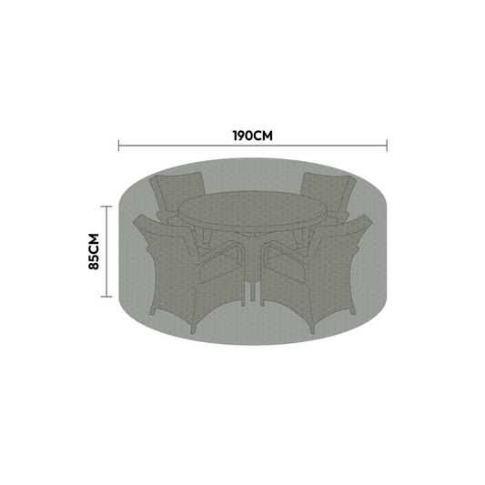 NOVA - Protex 4 Seat Rnd Dining Set Cover