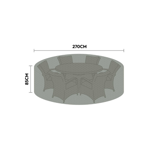 NOVA - Protex 6 Seat Rnd Dining Set Cover
