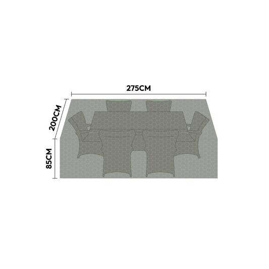 NOVA - Protex 6 Seat Rec Dining Set Cover