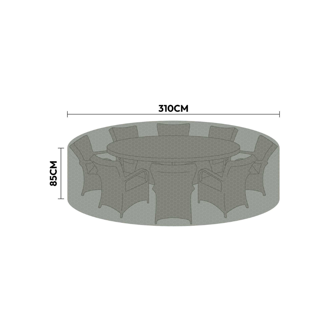 NOVA - Protex 8 Seat Rnd Dining Set Cover