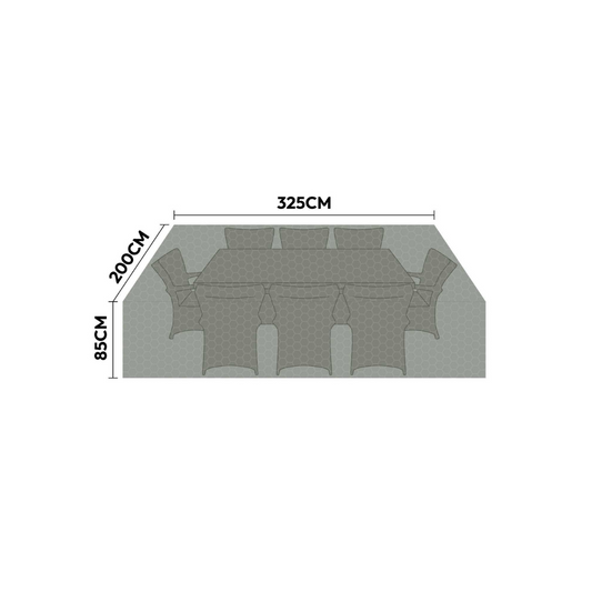 NOVA - Protex 8 Seat Rec Dining Set Cover