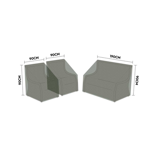 NOVA - Protex 2.5 Seater Sofa Lounging Set Cover Pack