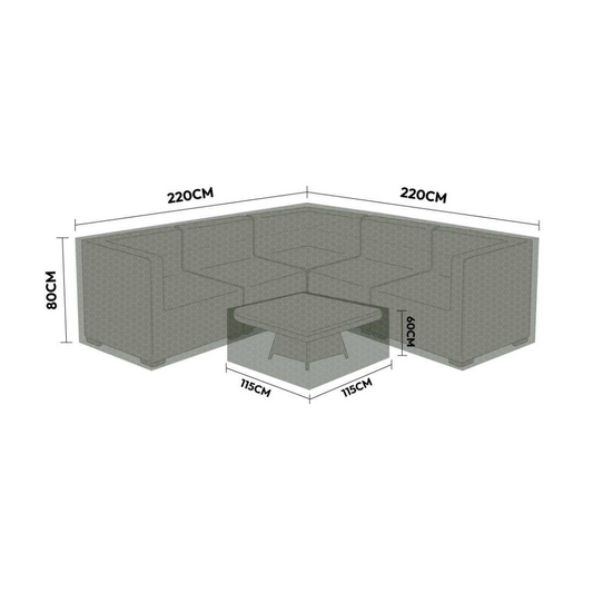 NOVA - Protex Cover Pack for Large Regular Corner Sofa Dining Set