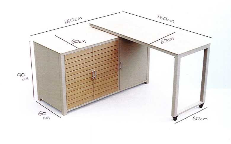 Nova - Cook Cab Outdoor Kitchen Workstation, Pebble