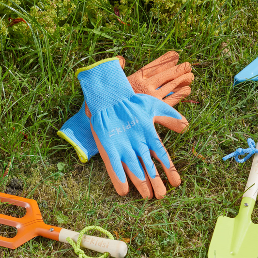 Junior Diggers Gloves Blue & Orange 6-10yrs
