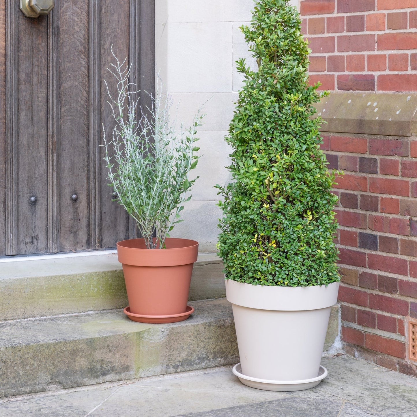 Cleo Planter With Wheels D40cm, Terracotta